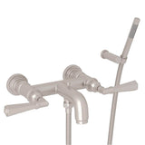Rohl - San GiovanniE Exposed Wall Mount Tub Filler - Satin Nickel