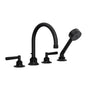 Rohl - Graceline 4-Hole Deck Mount Tub Filler - Matte Black