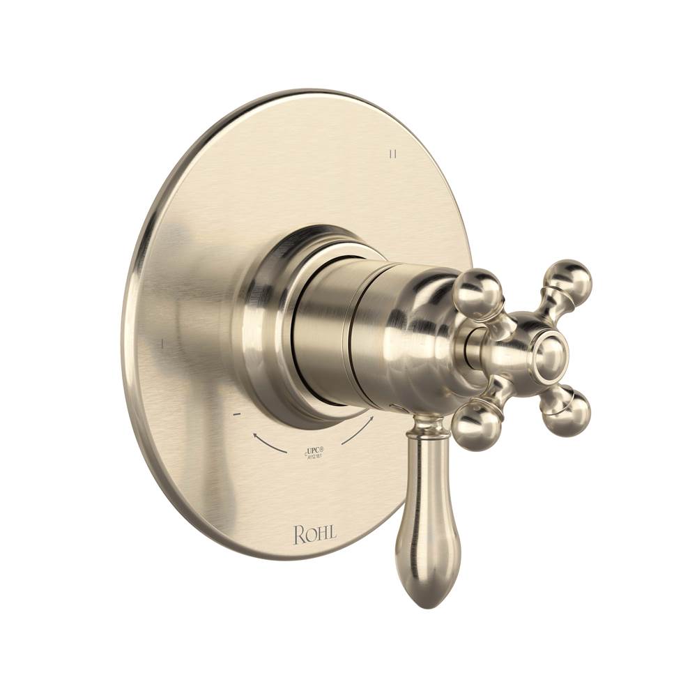 Rohl - ArcanaE 1/2'' Therm & Pressure Balance Trim With 5 Functions - Satin Nickel