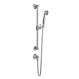Rohl - Handshower Set With 24'' Slide Bar and Single Function Handshower - Polished Chrome