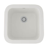 Rohl - AlliaE 18'' Fireclay Single Bowl Bar/Food Prep Kitchen Sink - Pergame