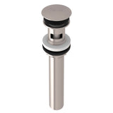 Rohl - Lavatory Push Drain With Overflow - Satin Nickel