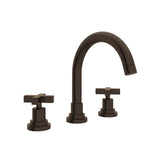 Rohl - Lombardia Widespread Lavatory Faucet With C-Spout - Tuscan Brass