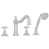 Rohl - Acqui 4-Hole Deck Mount Tub Filler - Polished Chrome