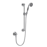 Rohl - Handshower Set With 22'' Slide Bar and Single Function Handshower - Polished Chrome