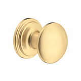 Rohl - Small Button Drawer Pull Knobs - Set of 5 - Satin English Gold