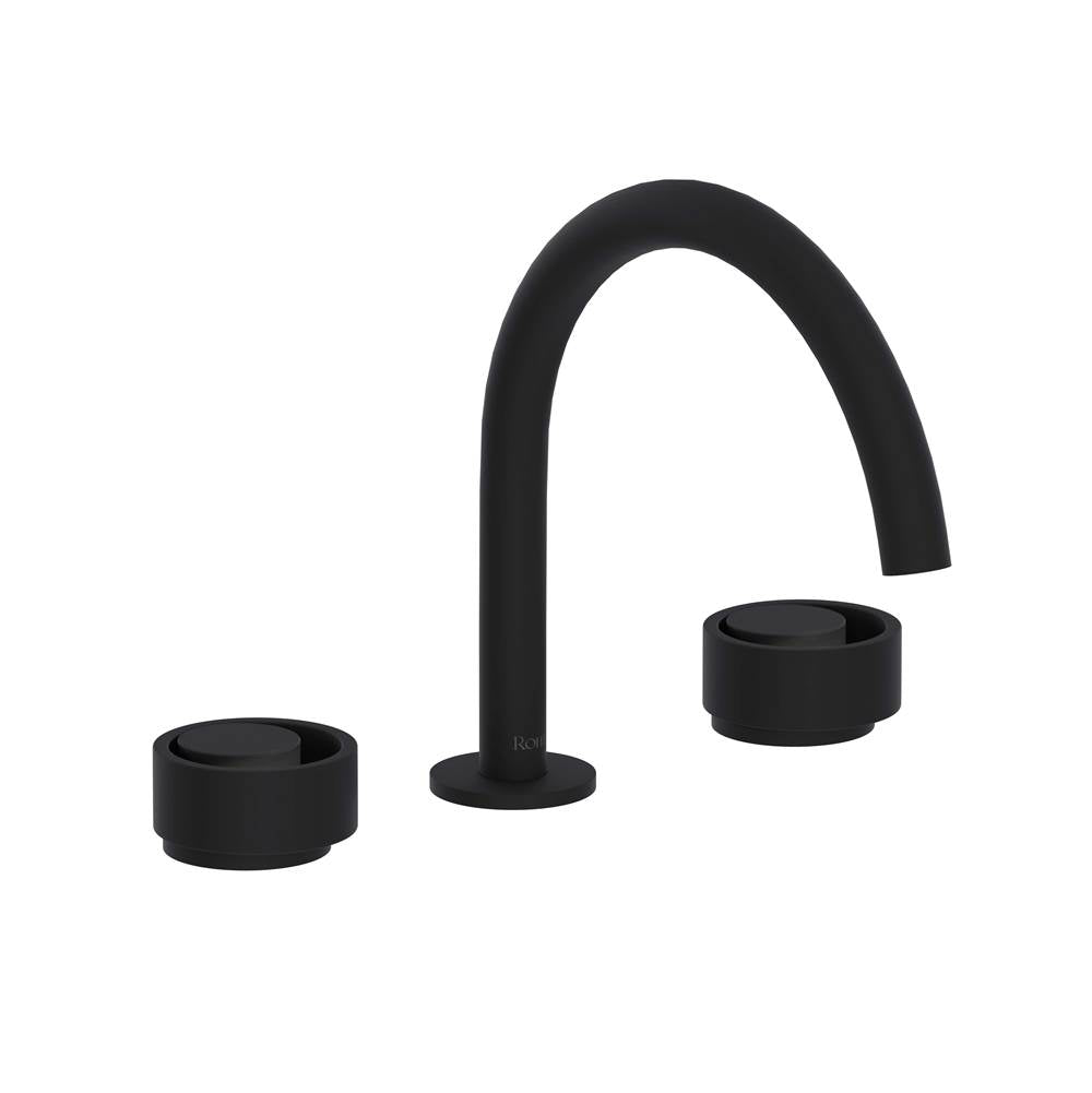 Rohl - EclissiE Widespread Lavatory Faucet With C-Spout - Matte Black