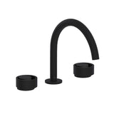 Rohl - EclissiE Widespread Lavatory Faucet With C-Spout - Matte Black