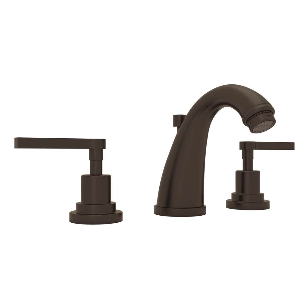 Rohl - Lombardia Widespread Lavatory Faucet With C-Spout - Tuscan Brass