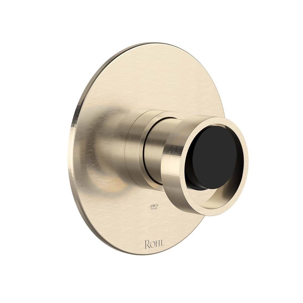 Rohl - EclissiE 1/2'' Pressure Balance Trim - Satin Nickel With Matte Black