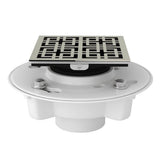 Rohl - PVC 2'' X 3'' Drain Kit With 3142 Weave Decorative Cover - Polished Nickel