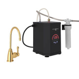 Rohl - San Julio Hot Water Dispenser, Tank And Filter Kit - Italian Brass