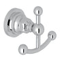 Rohl - San GiovanniE Double Robe Hook - Polished Chrome