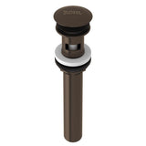 Rohl - Lavatory Push Drain With Overflow - Tuscan Brass