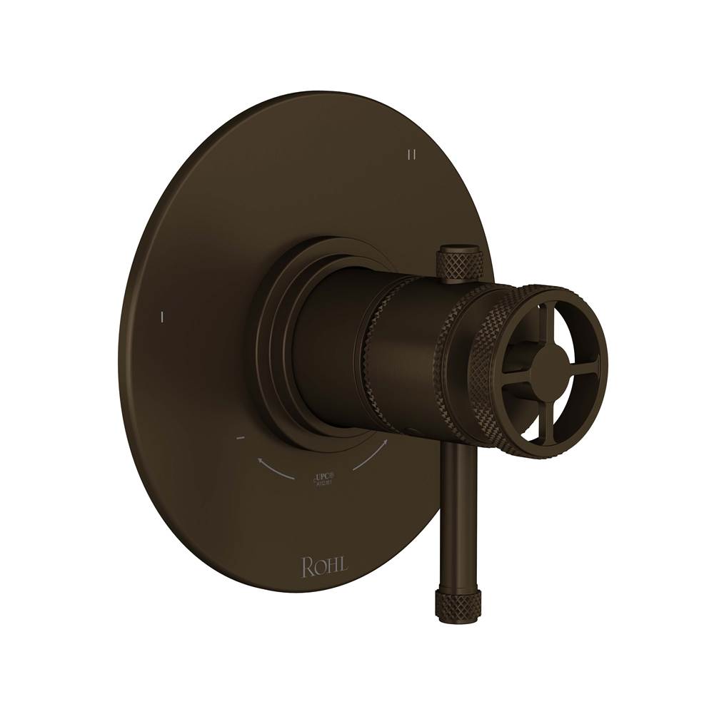 Rohl - CampoE 1/2'' Therm & Pressure Balance Trim With 3 Functions - Tuscan Brass