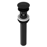 Rohl - Lavatory Push Drain With Overflow - Matte Black