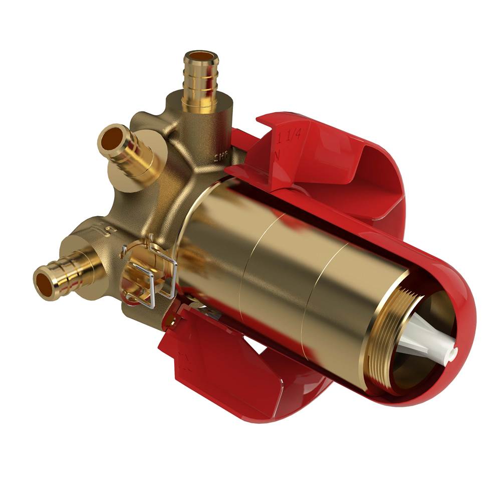 Rohl - 1/2'' Therm & Pressure Balance Rough-in Valve With up to 5 Functions - Unfinished