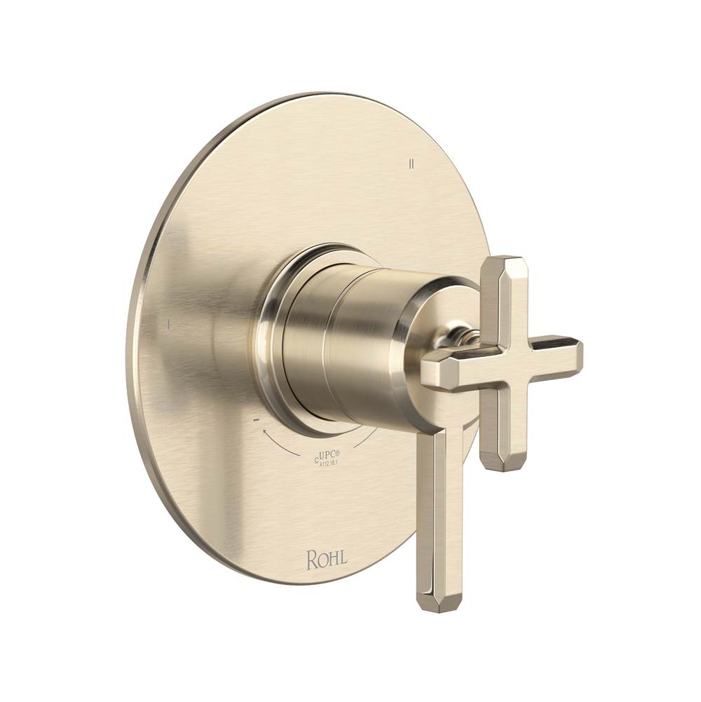Rohl - ApothecaryE 1/2'' Therm & Pressure Balance Trim With 5 Functions - Satin Nickel