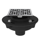 Rohl - Cast Iron 2'' No Hub Drain Kit With 3142 Weave Decorative Cover - Polished Chrome