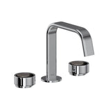 Rohl - EclissiE Widespread Lavatory Faucet With U-Spout - Polished Chrome With Satin Nickel