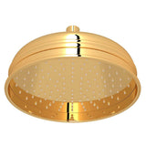 Rohl - 9'' Rain Showerhead - Unlacquered Brass