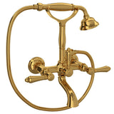 Rohl - Exposed Wall Mount Tub Filler - Unlacquered Brass