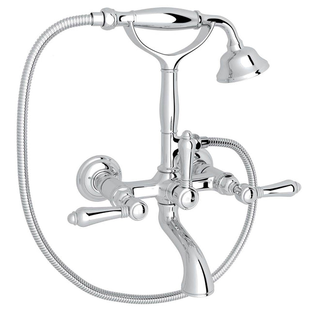 Rohl - Exposed Wall Mount Tub Filler - Polished Chrome
