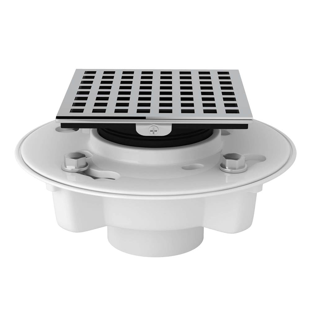 Rohl - PVC 2'' X 3'' Drain Kit With 3143 Matrix Decorative Cover - Polished Chrome