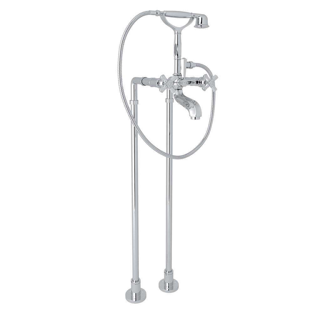 Rohl - Palladian Floor Mount Tub Filler - Polished Chrome