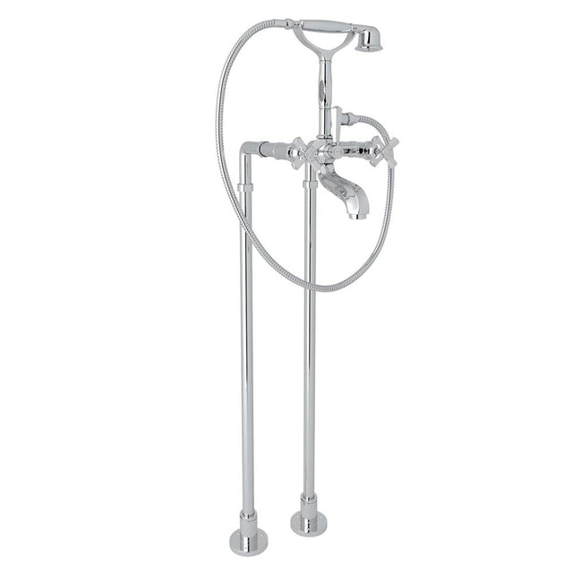 Rohl - Palladian Floor Mount Tub Filler - Polished Chrome