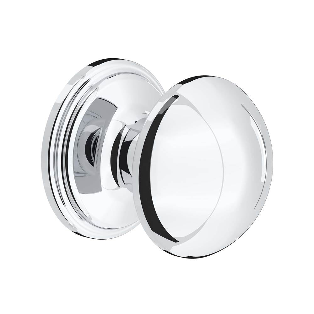 Rohl - Large Button Drawer Pull Knobs - Set of 5 - Polished Chrome