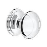 Rohl - Large Button Drawer Pull Knobs - Set of 5 - Polished Chrome