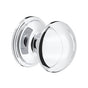 Rohl - Large Button Drawer Pull Knobs - Set of 5 - Polished Chrome