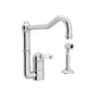 Rohl - Acqui Kitchen Faucet With Side Spray - Polished Chrome