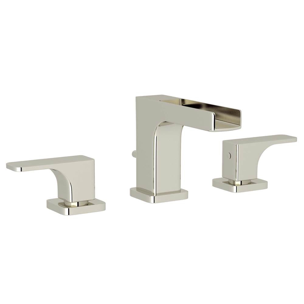 Rohl - QuartileE Widespread Lavatory Faucet With Trough - Polished Nickel