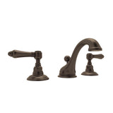 Rohl - Acqui Widespread Lavatory Faucet With Low Spout - Tuscan Brass