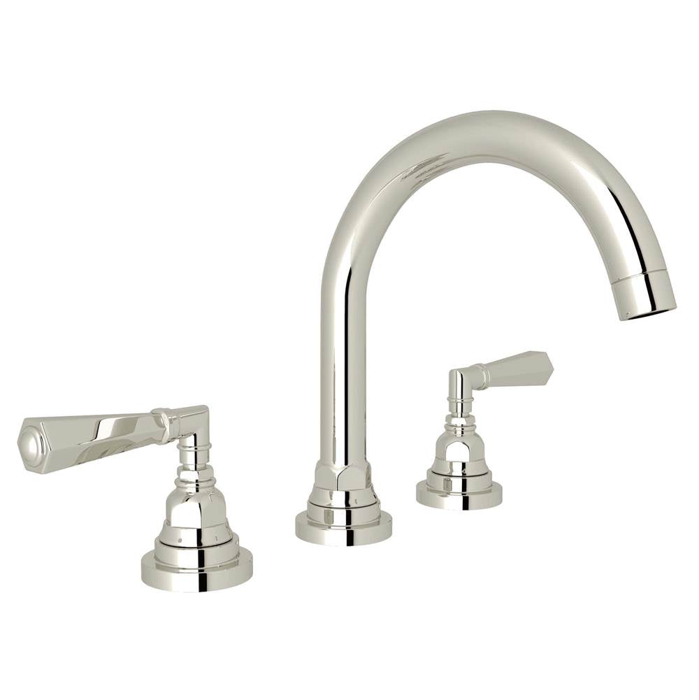 Rohl - San GiovanniE Widespread Lavatory Faucet With C-Spout - Polished Nickel