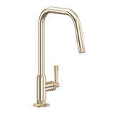Rohl - Graceline Pull-Down Kitchen Faucet With U-Spout - Satin Nickel