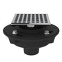 Rohl - Cast Iron 2'' No Hub Drain Kit With 3143 Matrix Decorative Cover - Polished Chrome