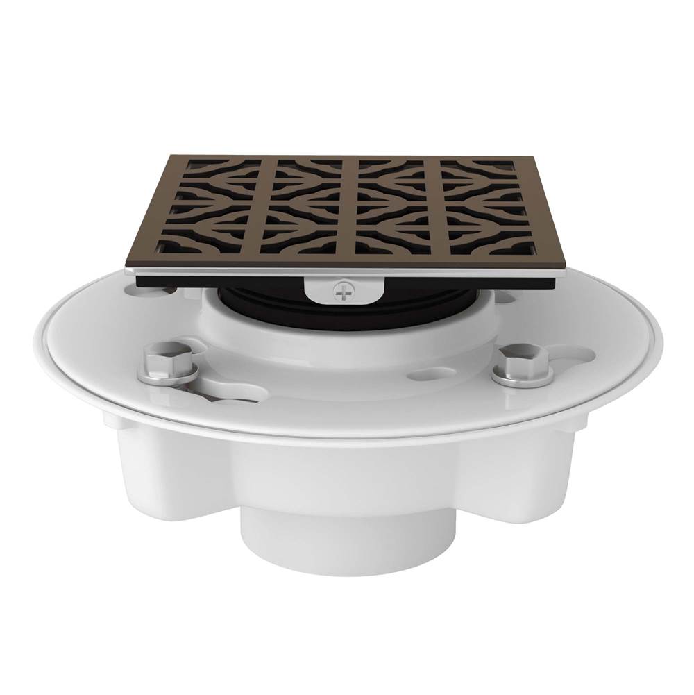 Rohl - PVC 2'' X 3'' Drain Kit With 3146 Petal Decorative Cover - Tuscan Brass
