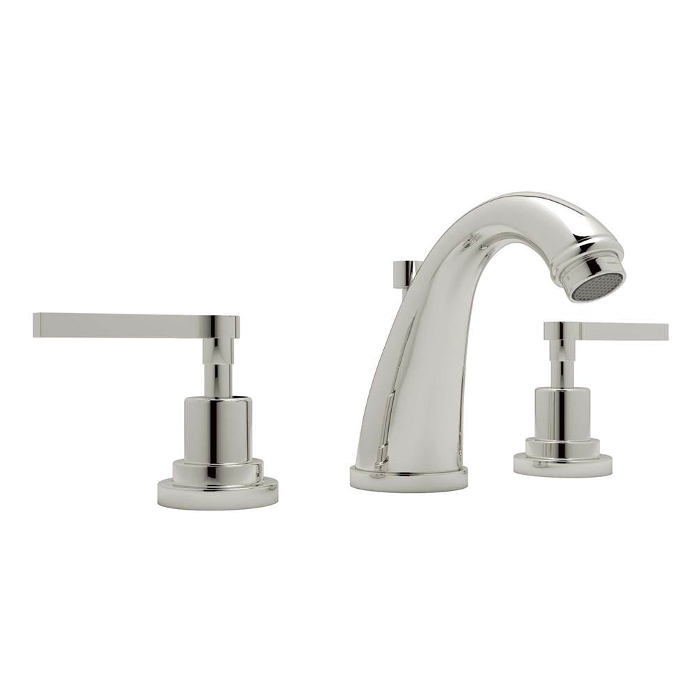Rohl - Lombardia Widespread Lavatory Faucet With C-Spout - Polished Nickel