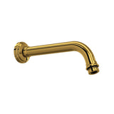 Rohl - 7'' Wall Mount Shower Arm - Unlacquered Brass
