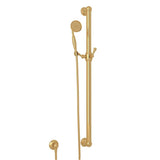 Rohl - Handshower Set With 39'' Grab Bar and Single Function Handshower - Italian Brass