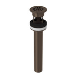 Rohl - Lavatory Grid Drain With Overflow - Tuscan Brass