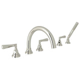 Rohl - San GiovanniE 5-Hole Deck Mount Tub Filler - Polished Nickel