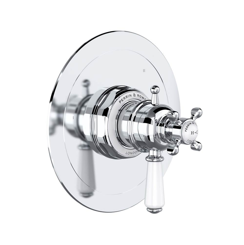 Rohl - EdwardianE 1/2'' Therm & Pressure Balance Trim With 5 Functions - Polished Chrome