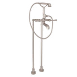 Rohl - Palladian Floor Mount Tub Filler - Satin Nickel