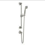 Rohl - Handshower Set With 24'' Slide Bar and Single Function Handshower - Polished Nickel