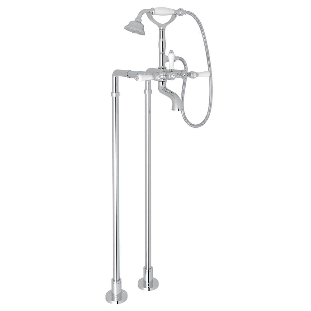 Rohl - Floor Mount Tub Filler - Polished Chrome