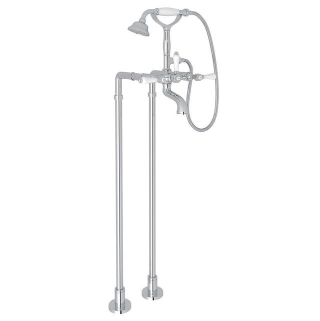 Rohl - Floor Mount Tub Filler - Polished Chrome